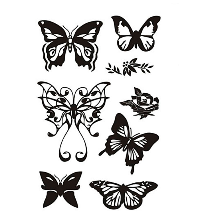 Creativ Company Silikonstempel, Schmetterlinge, Blatt 11x15,5 cm, 1 Blatt