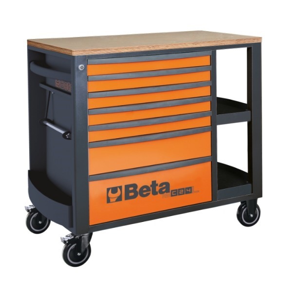 Beta Werkzeugwagen 7 Schubladen RSC24L 7-o