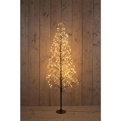 Anna's Collection beleuchteter Weihnachtsbaum 720LED klassisch warm H150cm mit Blitzfunktion, Dimmer und Timer IP44
