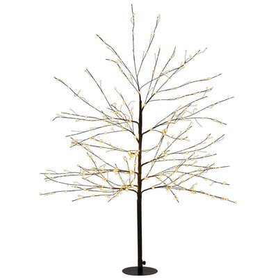 Anna's Collection beleuchteter Baum 600LED klassisch warm H120cm mit Blitzfunktion, Dimmer und 8-Stunden-Timer IP44
