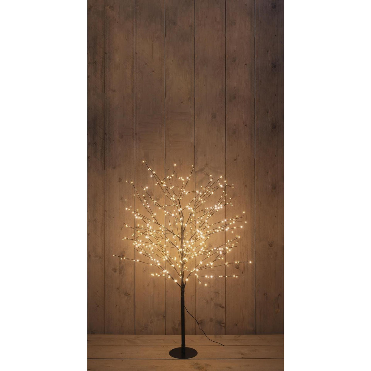 Anna's Collection beleuchteter Baum 600LED klassisch warm H120cm mit Blitzfunktion, Dimmer und 8-Stunden-Timer IP44