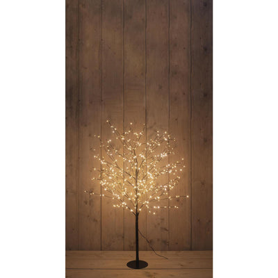 Anna's Collection beleuchteter Baum 600LED klassisch warm H120cm mit Blitzfunktion, Dimmer und 8-Stunden-Timer IP44