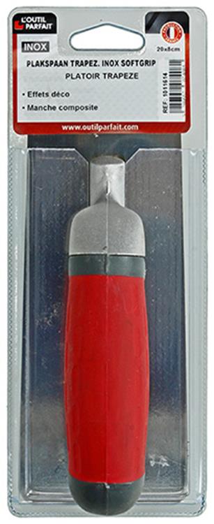 Léoutil parfait 1011614 – Kelle Trapez. Edelstahl Softgrip 20x8cm | 4 Stück