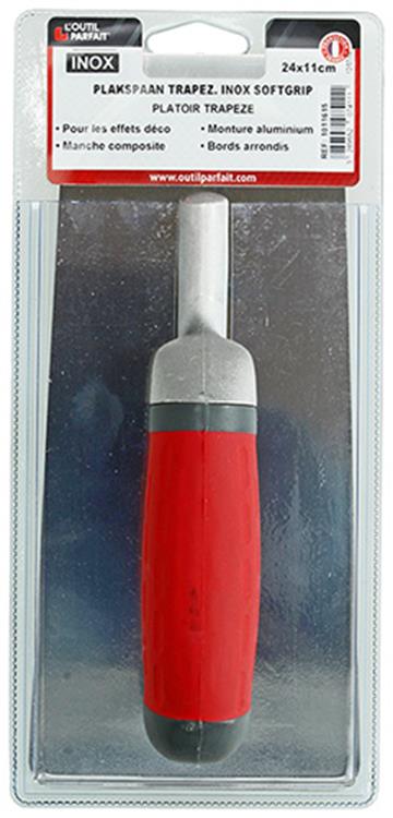 Léoutil parfait 1011615 – Kelle Trapez. Edelstahl Softgrip 24x11cm | 4 Stück