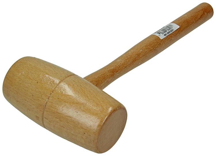 Mob 1010779 – runder Holzhammer + Stiel 80 mm | 3 Stück