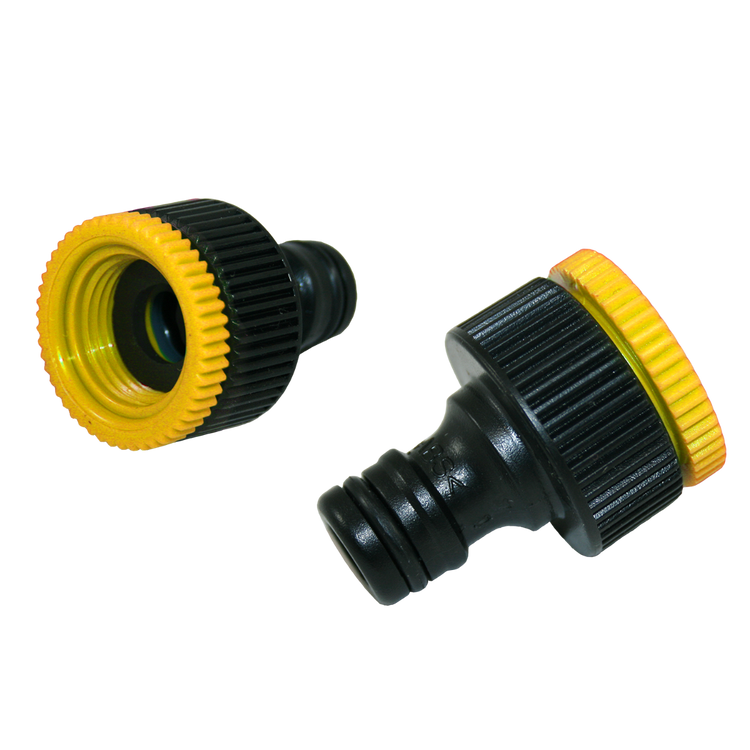 Panama-Adapter-Wasserhahn zum Anschluss von Gartenschläuchen – 3 4 und 1 2 Zoll