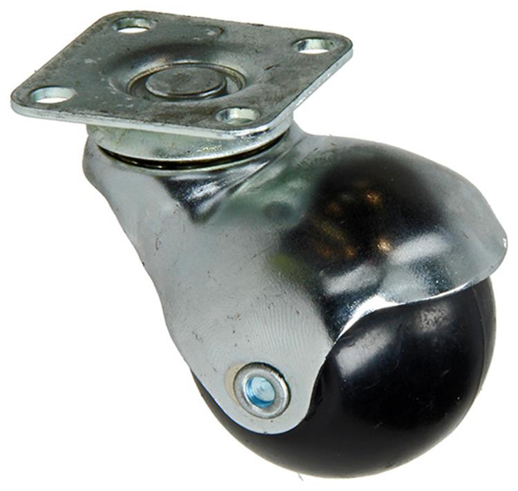 Mack by tente 1058952 – Lenkrolle aus PP mit Platte 40 mm | 2 Stk