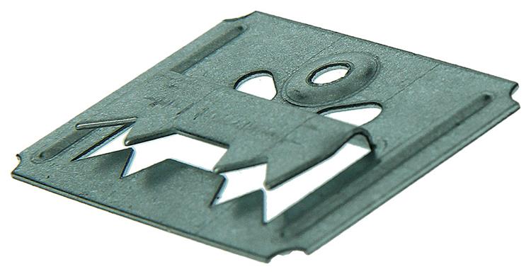 1004670 - 100 Stk. Regalklammern mit Schrauben 2mm | 10 Stück