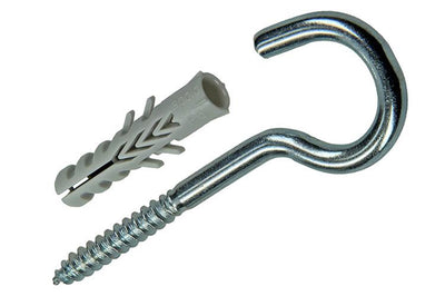 Celo 1015383 - 5 Nylondübel f ​​6 mm + Schraubhaken 502622 | 5 Stück