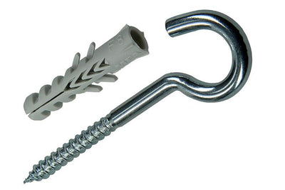 Celo 1015385 - 5 Nylondübel f ​​8 mm + Schraubhaken 502623 | 5 Stück