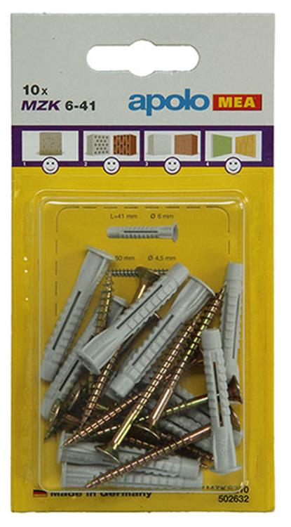 Celo 1015438 - 10 Universalstecker mzk + sps 502632 6x41mm | 5 Stück