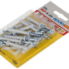 Celo 1015389 – 20 Nylon-Nageldübel NP 502658 5 x 35 mm | 5 Stück