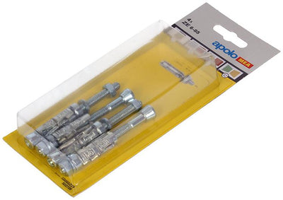 Celo 1003152 – 4 Spreizdübel mit je 12 mm Gewindebolzen.502709 6 x 85 mm | 5 Stück
