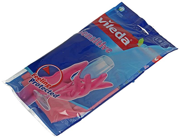 Vileda 1049701 - Handschuhe Sensitiv L (12x) | 12 Stück