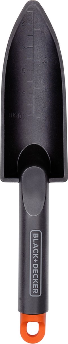 Black+decker Gartenkelle – mit Größenangabe – Gartenkelle 30,5 cm – Polypropylen – Schwarzorange