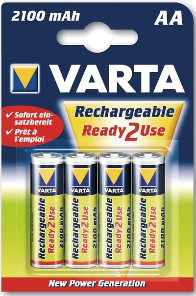 Batterieverkäufe Europa wiederaufladbare Penlite -Batterie AA 2100 mAH NIMH 1,2 V pro 4 auf Karte
