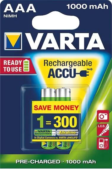 Varta Micro Batterie 1000mAh HR03 1,2 V