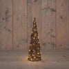 Anna's Collection beleuchteter Kegel 60LED classicwarm 40cm funktioniert mit 3XAA-Batterien mit 6-Stunden-Timer