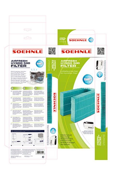 Soehnle 1059681 - Filter Hygro 500 | 4 Stück