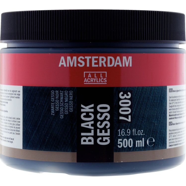 Amsterdam alle Acrylfarben Amsterdam • Gesso 3007 schwarz 500 ml