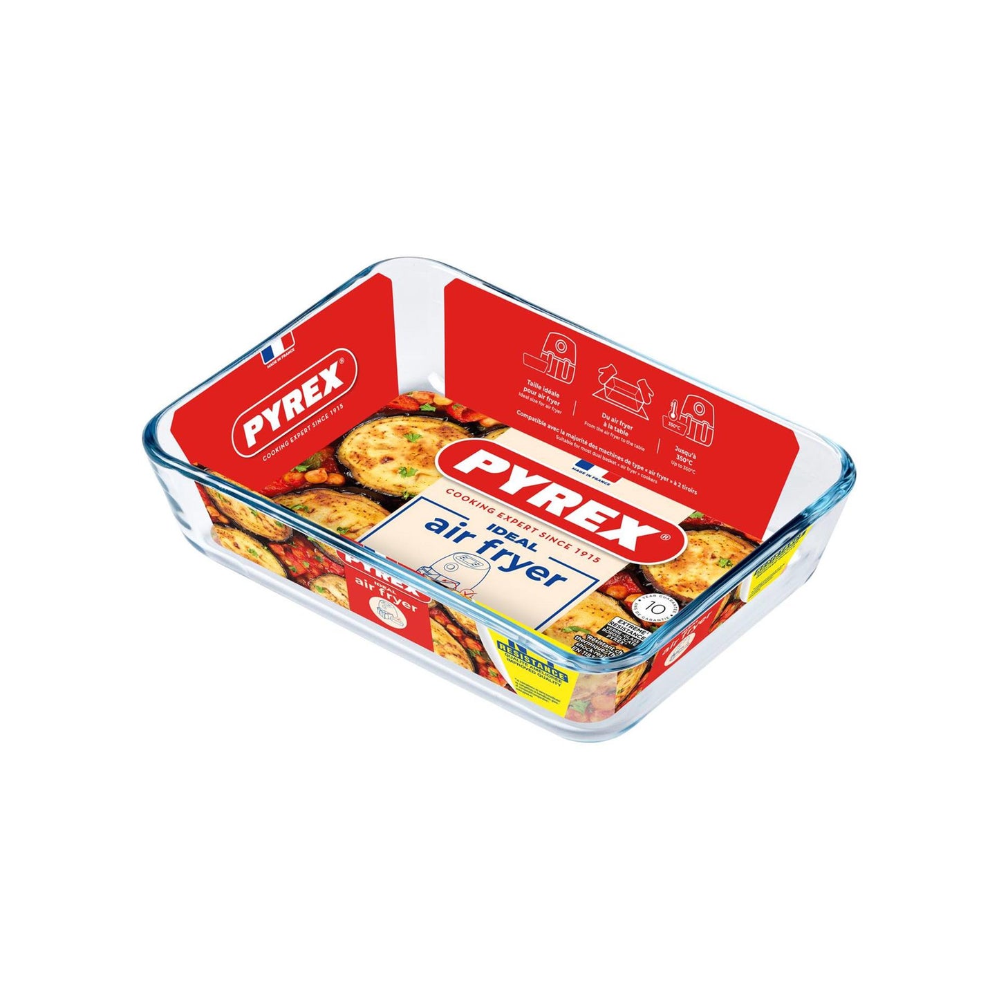 Pyrex Airfryer-Auflaufform 19x14x5 cm rechteckig | 2 Stk