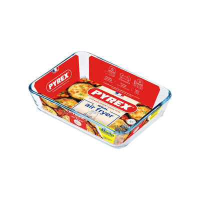 Pyrex Airfryer-Auflaufform 19x14x5 cm rechteckig | 2 Stk