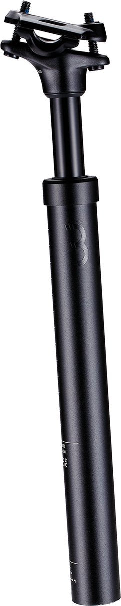 Bbb Cycling Candlepost Sattelstütze 27,2 mm – gefederte Sattelstütze, Rennrad und E-Bike zertifiziert – Länge: 350 mm – Sattelstütze Candle mit Stoßdämpfung – Schwarz – BSP-44