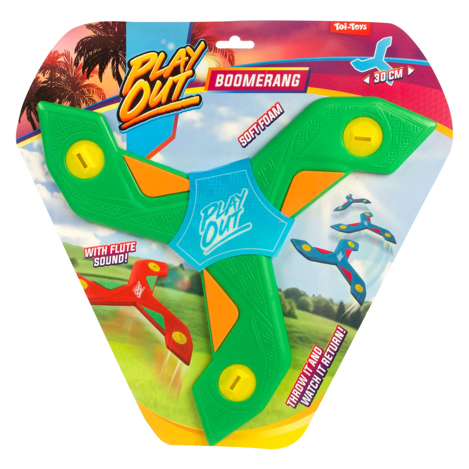 Toi-toys spielt Bumerang mit Pfeifton, 28 cm
