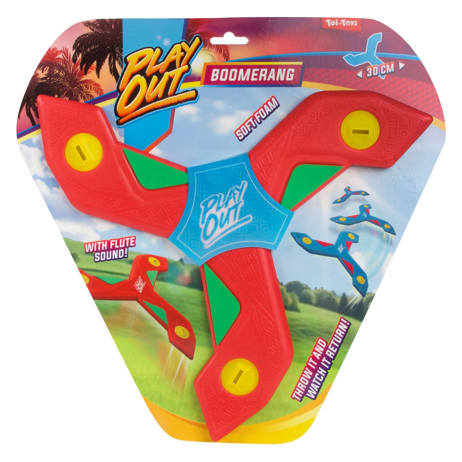 Toi-toys spielt Bumerang mit Pfeifton, 28 cm