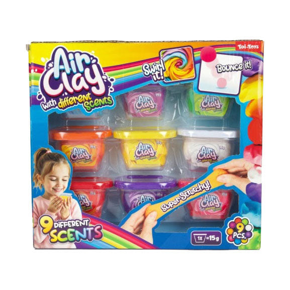 Toi-toys cremiger Ton, superweicher Ton mit Duft – 9 Teile.