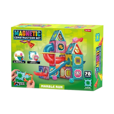 Toi-toys Bauset Magnettafeln Murmelbahn – 78 Teile.
