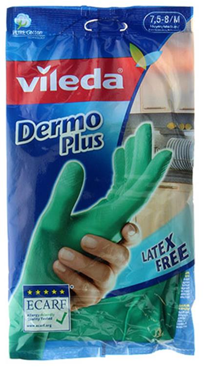 Vileda 1046052 - Handschuhe dermoplus m | 12 Stück