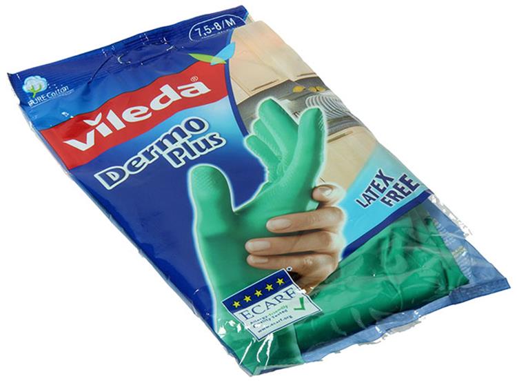 Vileda 1046052 - Handschuhe dermoplus m | 12 Stück