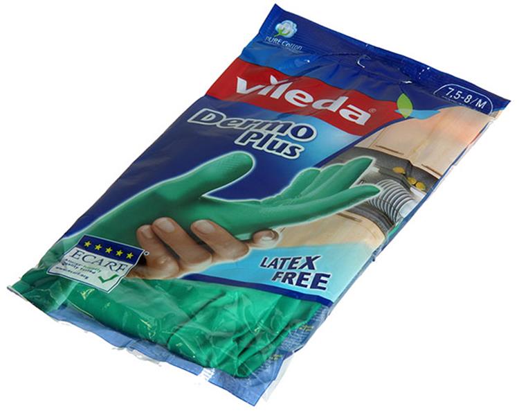 Vileda 1046052 - Handschuhe dermoplus m | 12 Stück