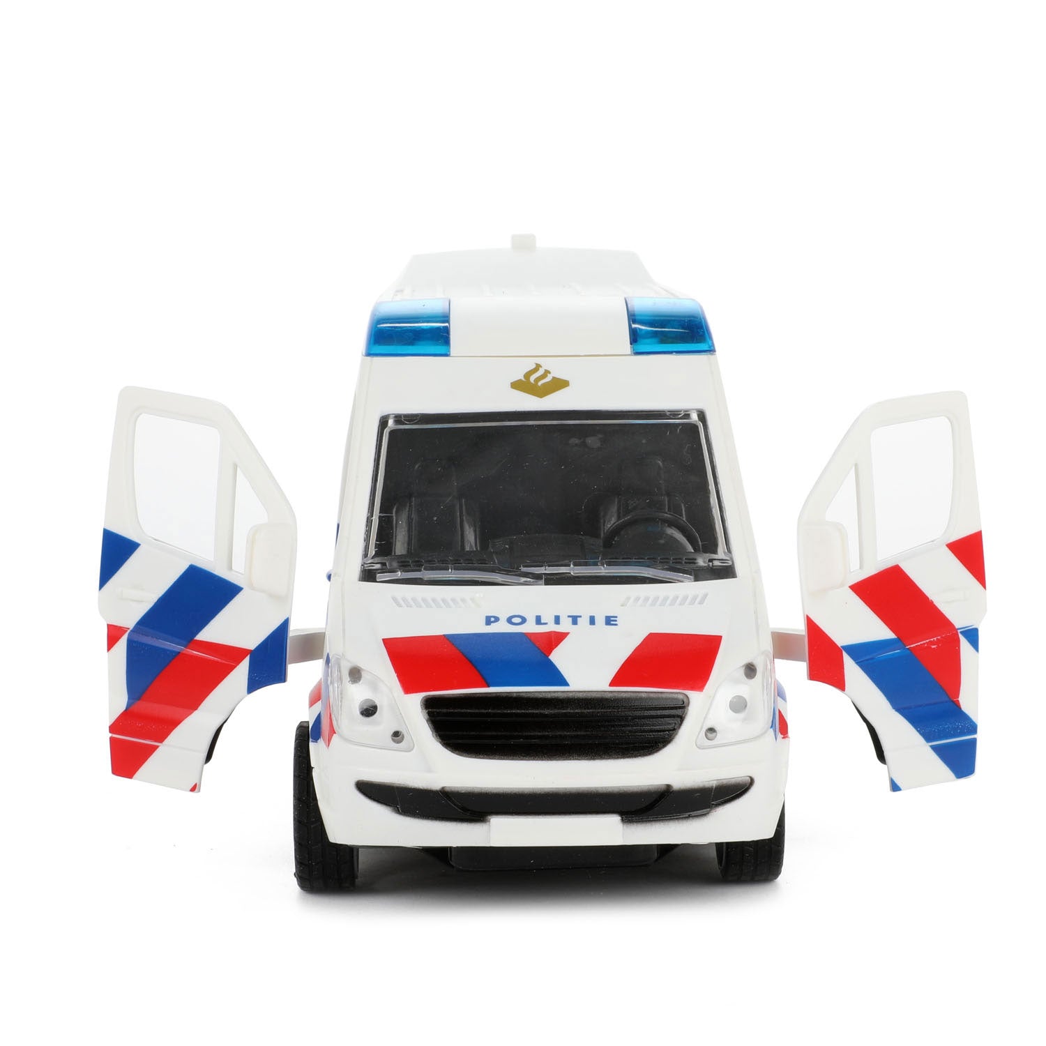 Polizeibus mit Licht und Geräusch