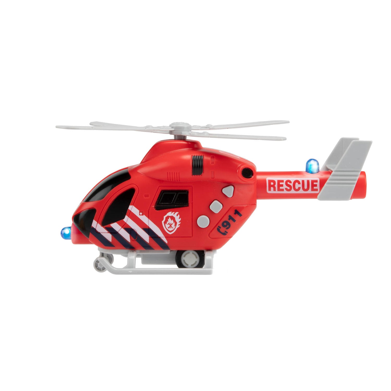 TOI-TOYS Fire Brigade-Hubschrauber mit Licht und Klang