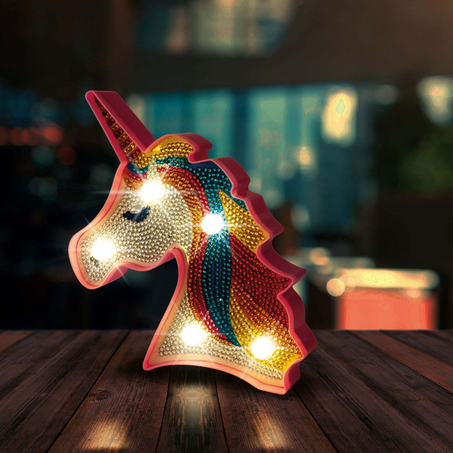 Diamantmalerei Lampe Einhorn
