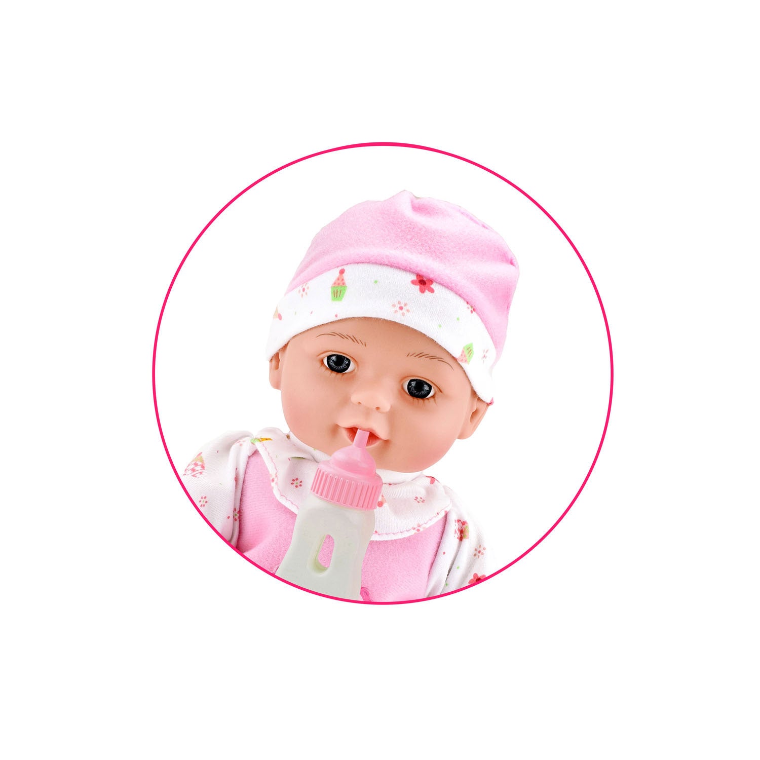Beau Baby Lüge Babypuppe mit Flasche, 30 cm