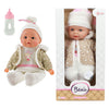 Beau Babypop 32 cm + Winteroutfit und Flasche