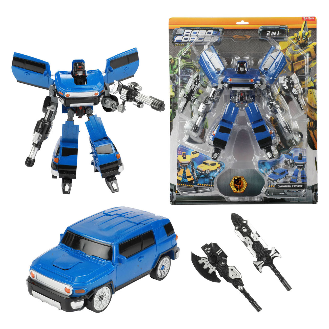 RoboForces ändern Roboter SUV das Super Morph Blue