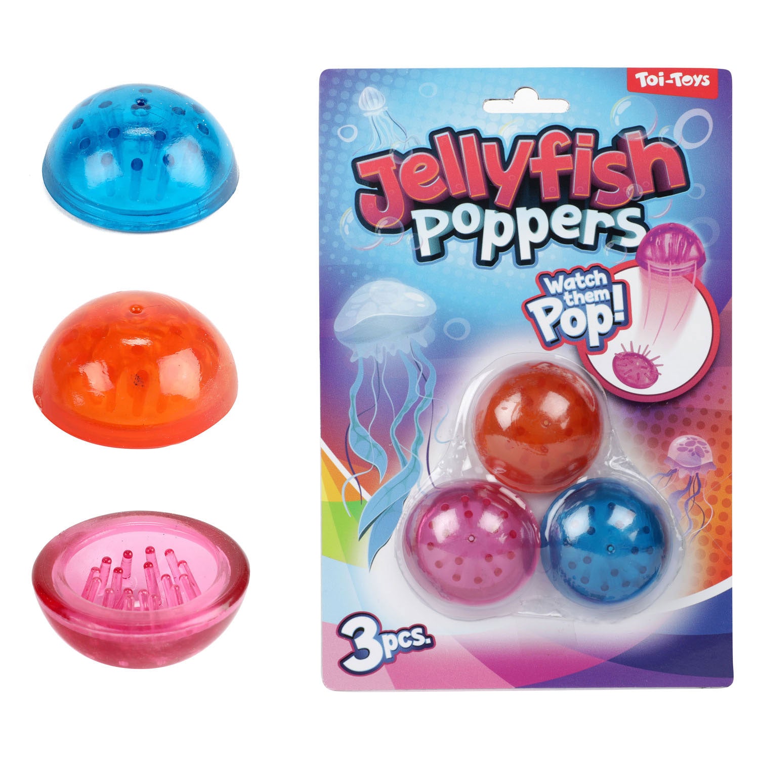Toi-Toys Plopper Quallen, 3st.