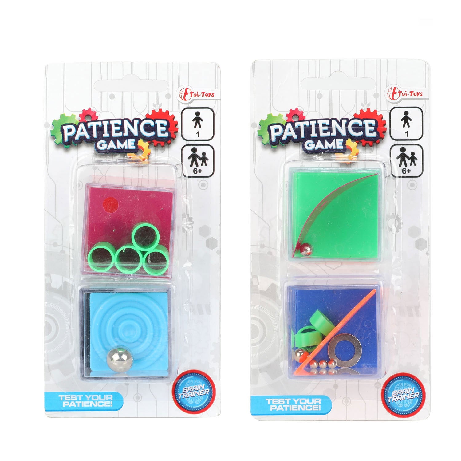 Toi-Toys Patient Game Fidget Kubus, 2st.