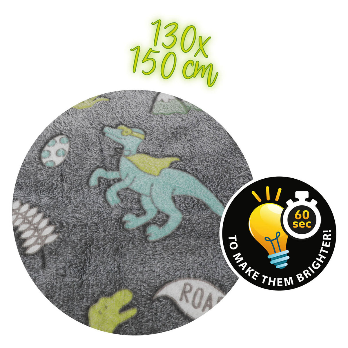 Toi-Toys Sternspielzeug leuchten im dunklen Deken 150x130 cm