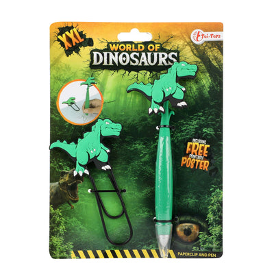 Toi-Toys Dinosaurus Mega Paperclip mit Stift