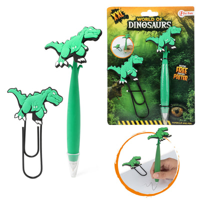 Toi-Toys Dinosaurus Mega Paperclip mit Stift