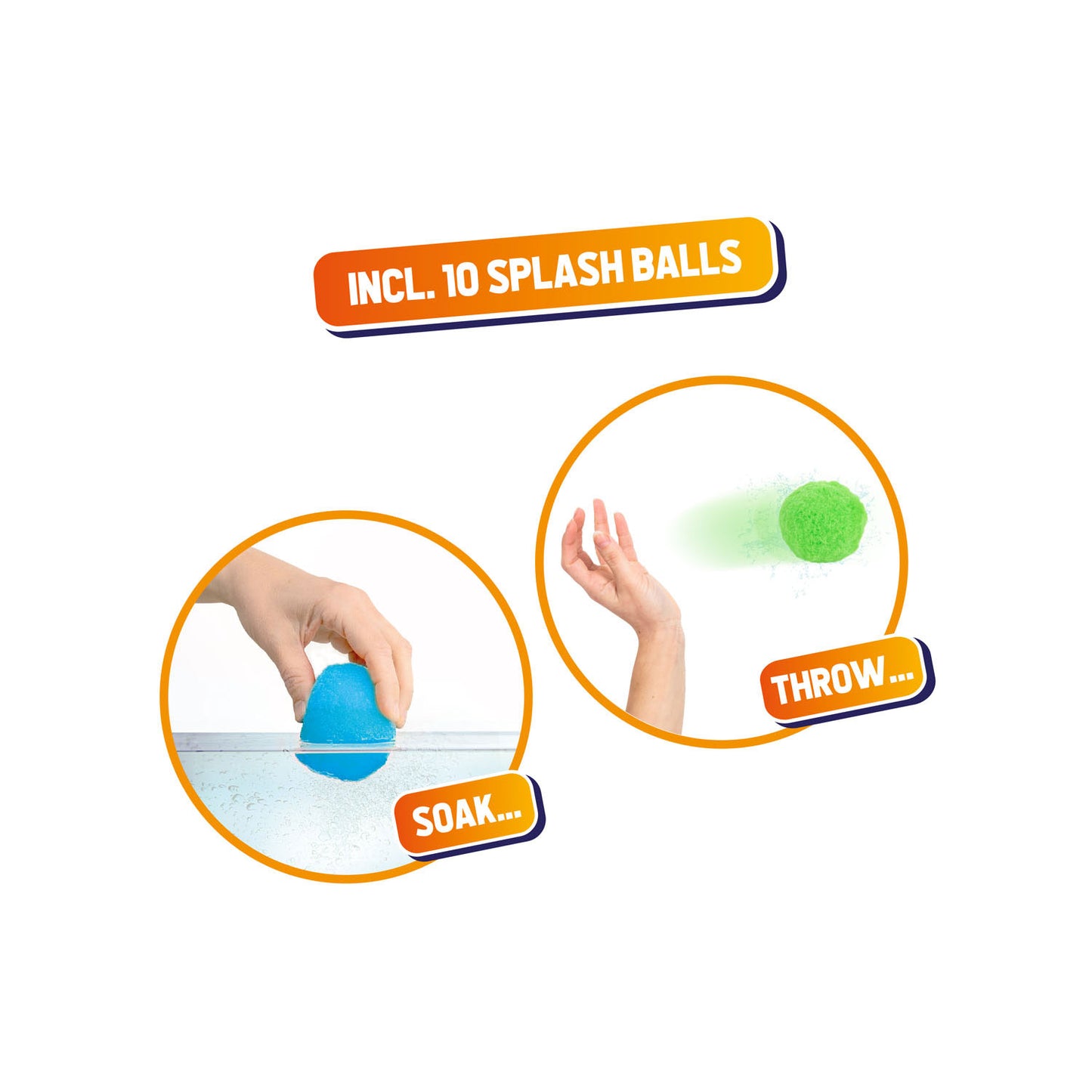 Splash Superbälle-Set (2 Eimer, 10 Bälle)
