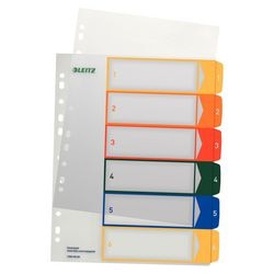 Projektindex Leitz 1292-00-00 Polypropylen A4 Maxi 300 350MU 6-teilig 11-Loch