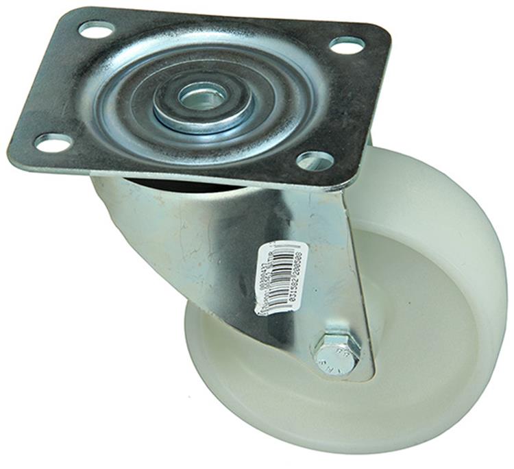 Mack by tente 1015037 – Nylon-Schwenkrad-Gleitlagerplatte 100 mm | 4 Stück