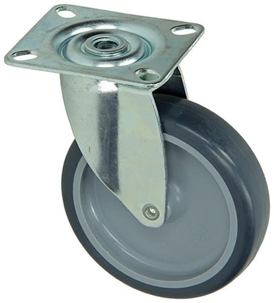 Mack by tente 1003695 - Gummiwalze 2 Kugeln mit Platte ø100mm | 8 Stück