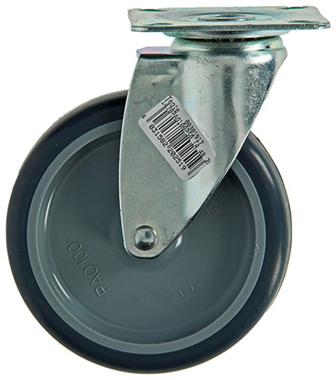 Mack by tente 1003695 - Gummiwalze 2 Kugeln mit Platte ø100mm | 8 Stück